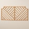Baxton Studio Giza Modern Bohemian Natural Brown Rattan Queen Size Wallmount Headboard 211-12753-ZORO - alternate 6